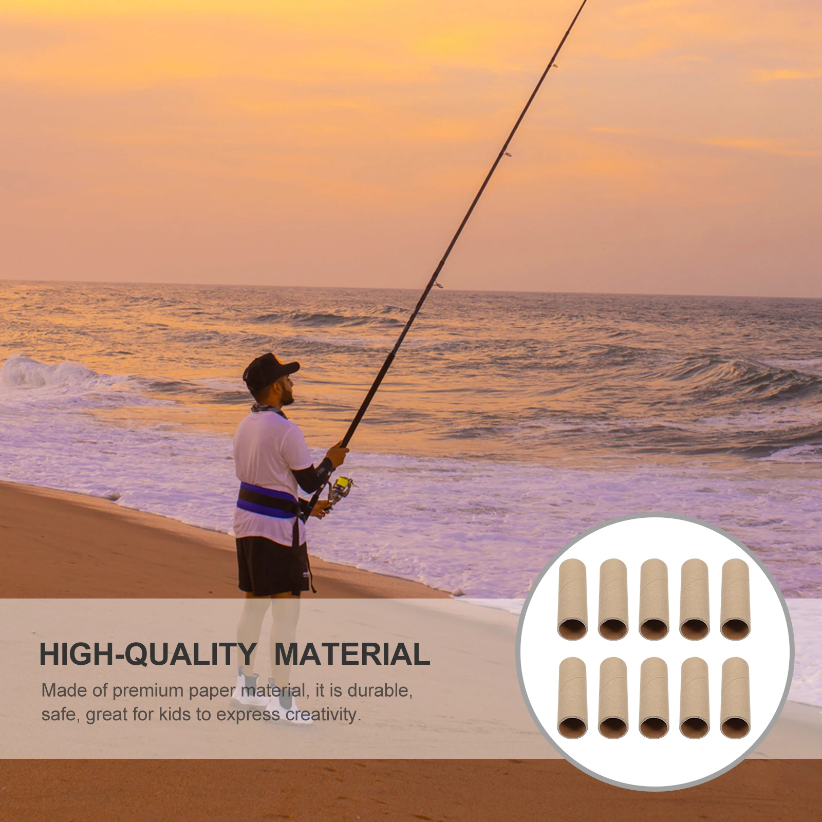 15pcs Round Paper Tubes Diy Cardboard Craft Rolls Educational Art Supplies Creative Activity Storage Tool For