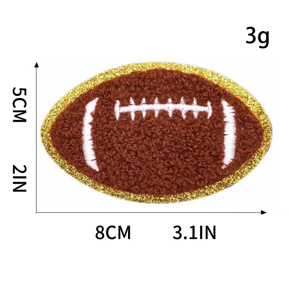 10 قطعة كرة القدم كرة السلة الكي بقع الكرة الطائرة كرة القدم المطرزة الملابس لعبة DIY بها بنفسك الرياضة ملصقات القلب لوازم الحرفية #5