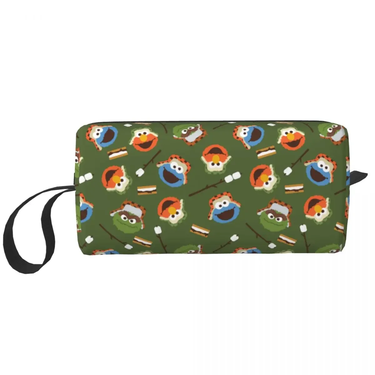 

Camping Is Fun Cookie Makeup Bag Pouch Cosmetic Bag Travel Toiletry Bag Organizer Storage Purse Men Women