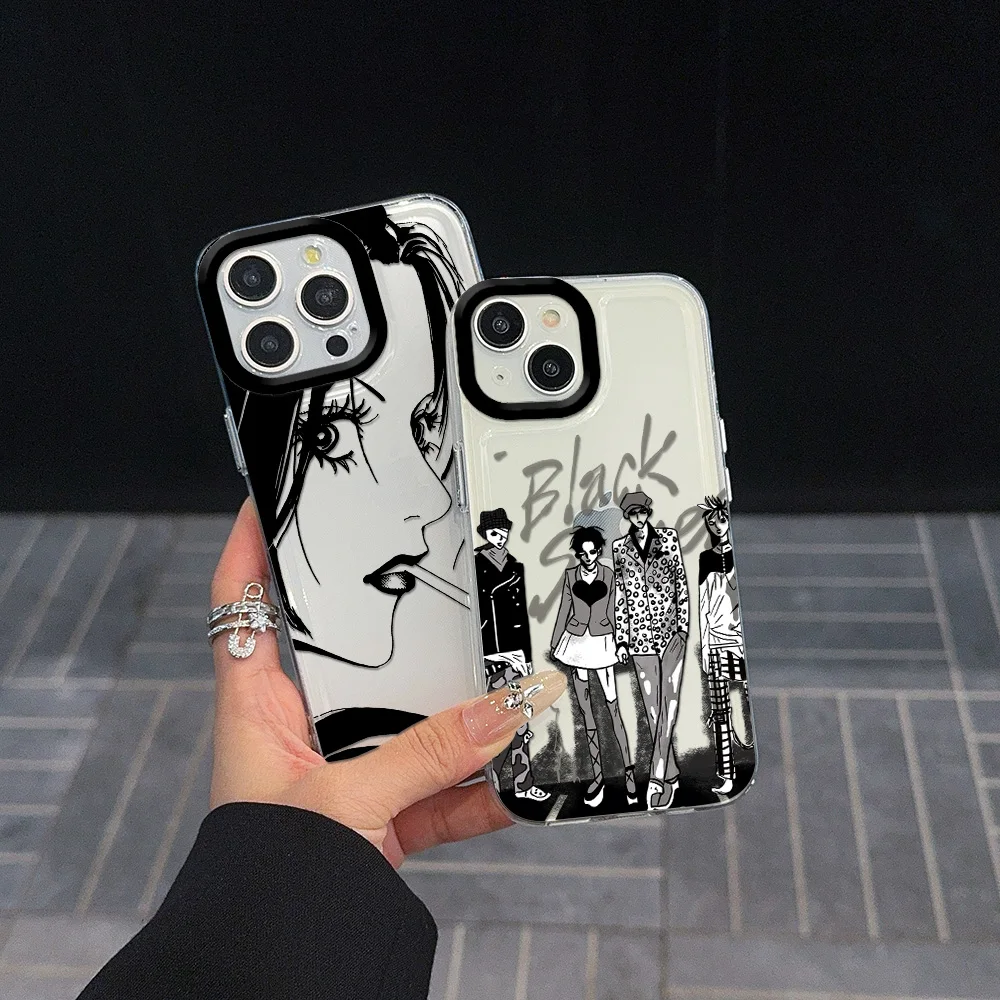 Transparent Cover Clear Space Phone Case For Nana Osaki Anime Samsung A12 A13 A15 A22 A23 A24 A25 A30 A53 A54 A55 A72 A73 5G