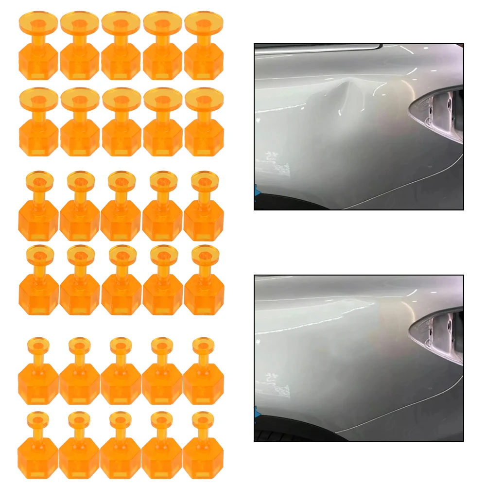 Auto Paintless Dent Repair Film Car Dent Repair Tool For Car Body S M L 10pcs Dent Removal Tools Car Dent Glue Pull Tabs