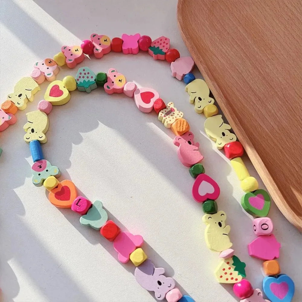 Creative Cartoon Building Blocks, Koala Flowers, Hanging Rope Chains, Phone Cases, Universal Bags, and Crossbody Pendants