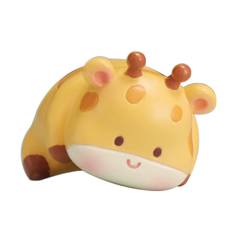 Lying Down Animal Car Decor, Cute Dashboard Plush for Stress Relief