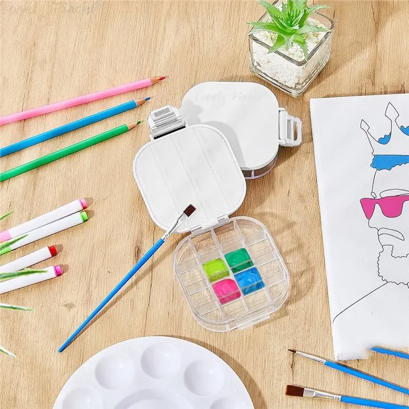 กล่องใส่สีแบบพกพา MACH-Portable 16 สี พร้อมฝาปิด สำหรับสีน้ำ