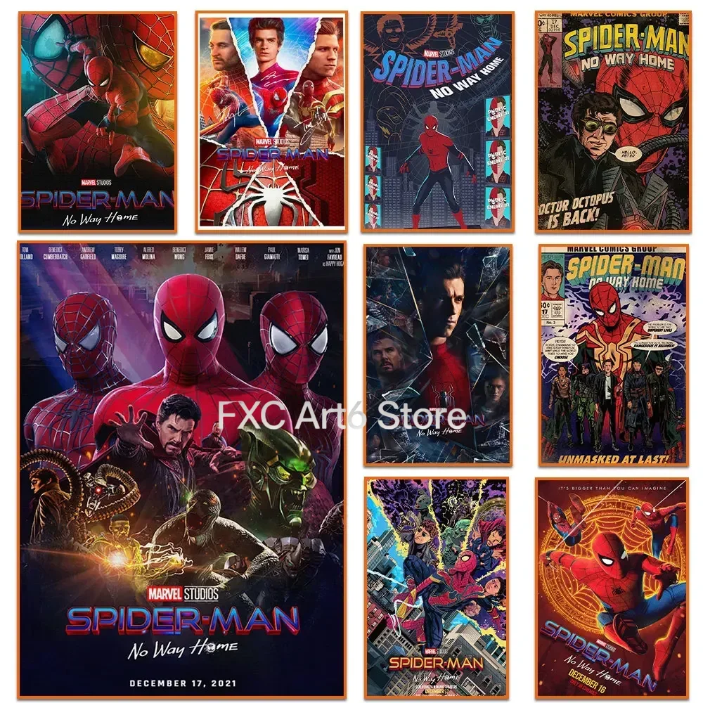 Diamond Painting Cross Stitch 1PCS frameless Spiderman No Way Home Movie Poster And Print Superhero Diamond Painting Wall Art