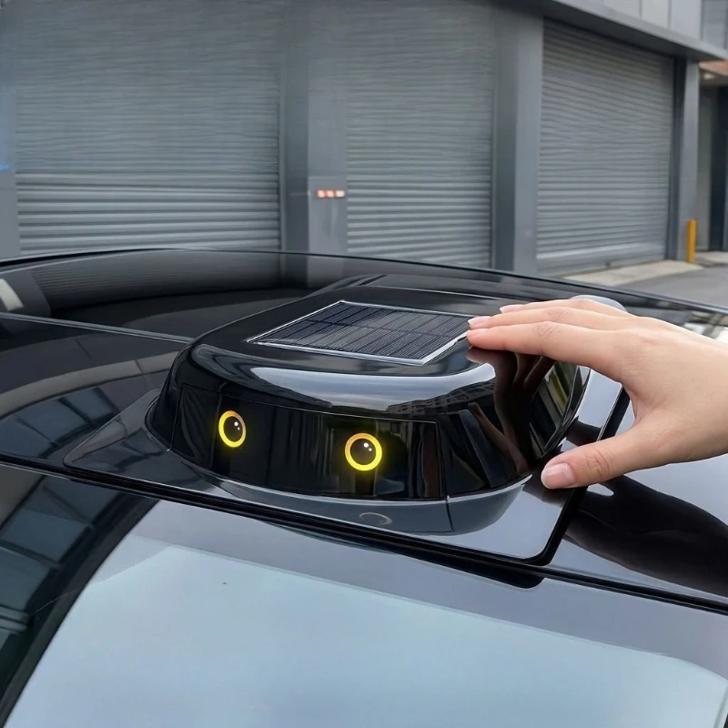 Waterproof Car Roof Simulation Sentry Mode Dynamic Smart Eye Laser Solar Cover Cars Decorative Light Automobiles Accessories