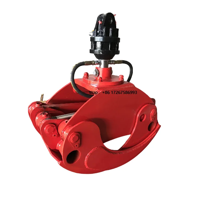 10 High Quality Mini Excavator Hydraulic Rotating Wood Grab Timber Grab Log Grapple Construction Machinery Attachments