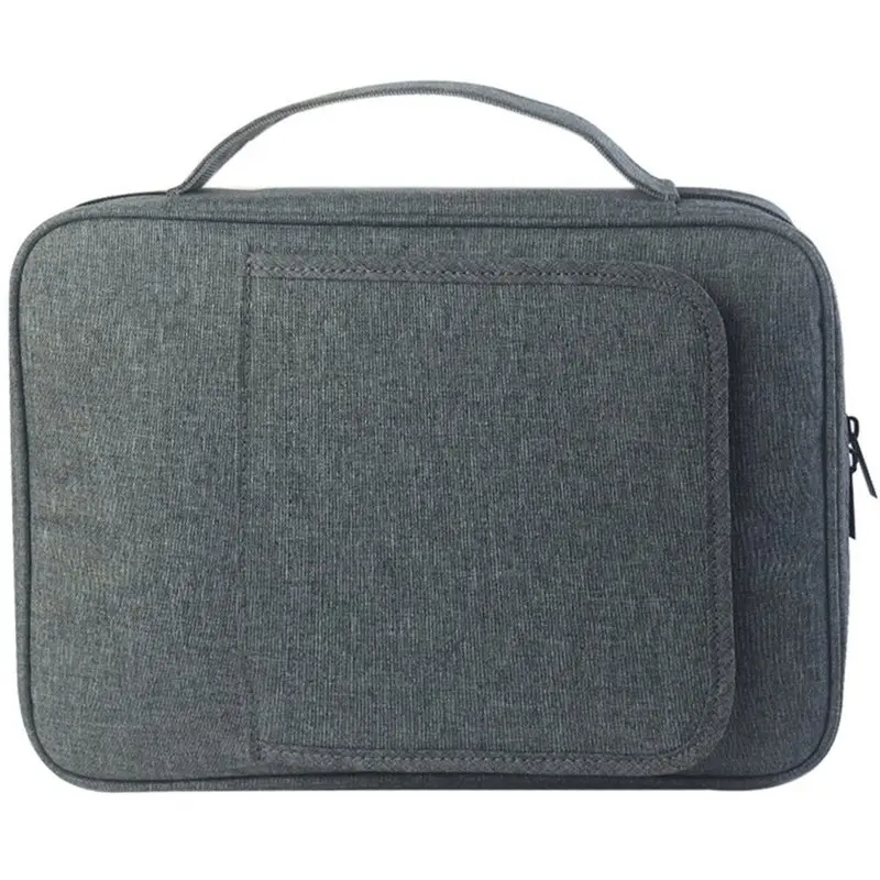 Bible Covers For Men& Women, Bible Case With Zipper And Multi-Pockets, Church Bag Featuring Book Stand Grey
