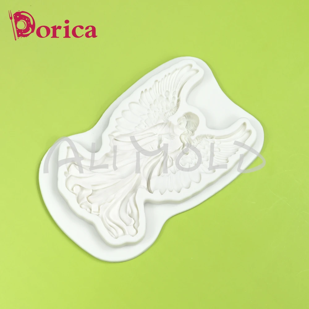Angel Silicone Mold Fondant Sugar Chocolate Molds DIY Resin Clay Making Mould Wedding Birthday  Cake Decoration Kitchen Bakeware