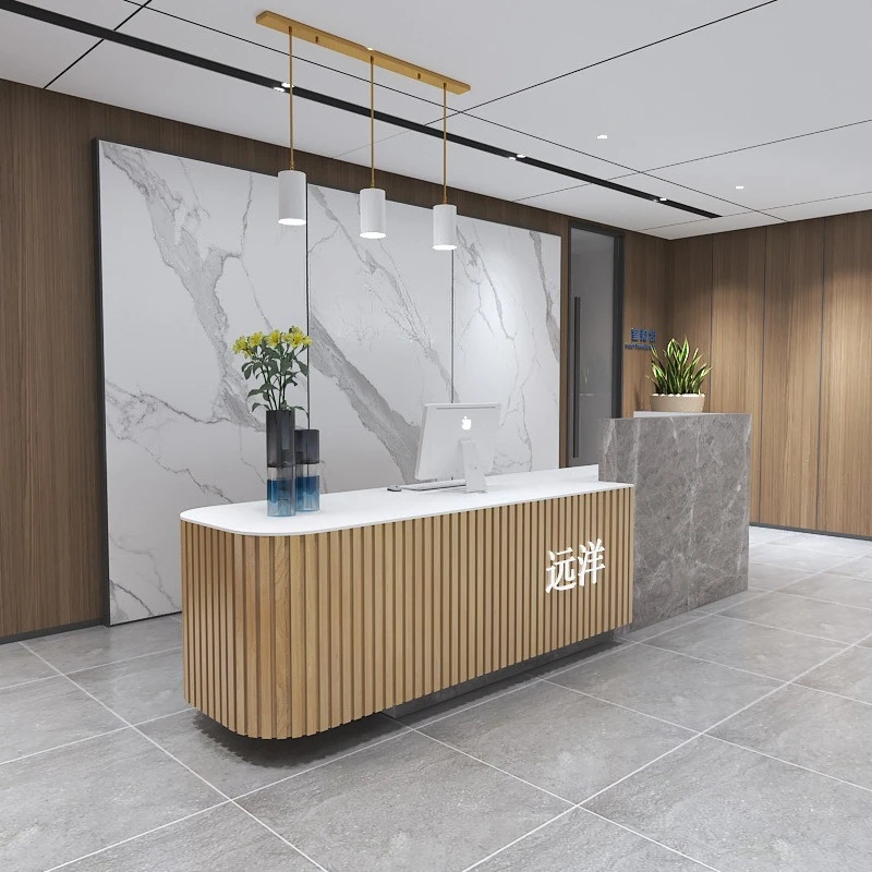 Modern simple Atmosphere Reception Desks beauty salon Reception Desks health club store Office Furniture Военное дело ZY40JDT
