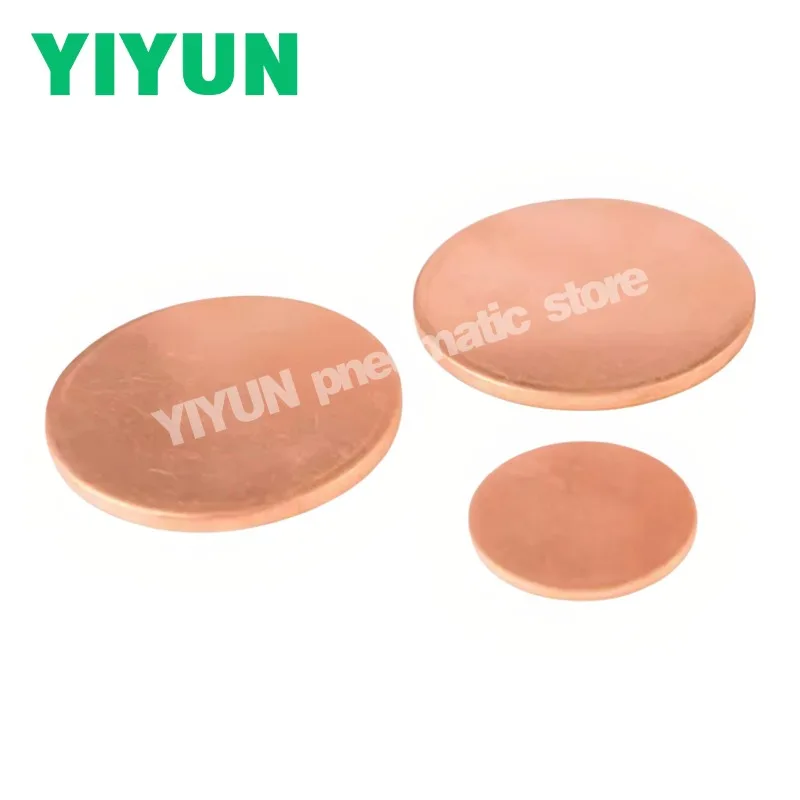 Pure Copper Round Plate Sheet OD 10mm 20mm 30mm 40mm 50mm Solid Circular Disc Thickness 0.3mm 0.5mm 0.8mm 1mm 1.5mm 2mm 3mm 5mm