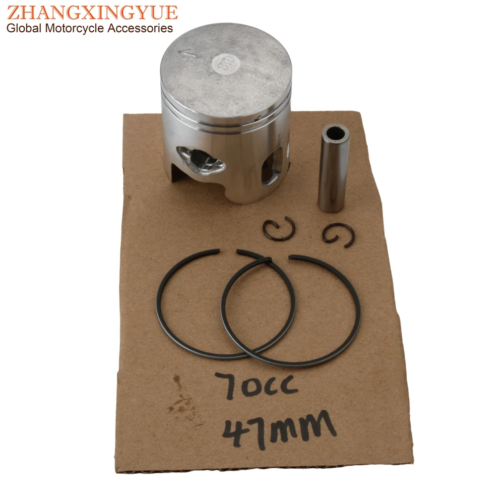 70cc 47mm Big Bore Cylinder Kit For Malaguti F12 Phantom 50 F15 Firefox 50cc LC 2T Pin 10mm