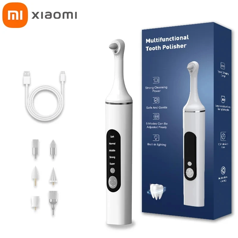 

Электрический звуковой ирригатор Xiaomi для отбеливания зубов, удаления налета, зубного камня и пятен, зубная щетка для чистки зубов, НОВИНКА