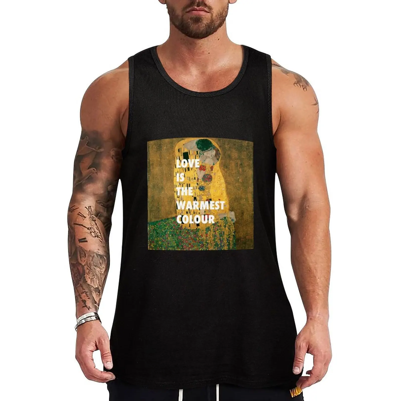 

Gustav Klimt The Kiss Edit Tank Top Anti Wrinkle Tank Top Easy Care Casual Sleeveless
