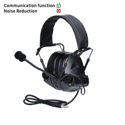 Auriculares tácticos C2 comunicación civil con adaptador intercom