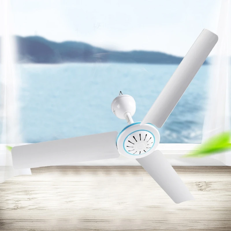 Quạt trần D0AB 12V Quạt làm mát không khí gia đình Quạt lều có dây cáp 2,4m cho gia đình