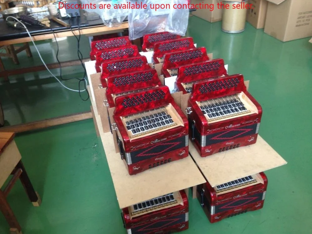 

OEM хроматическая клавиатура для фортепиано, аккордеон, инструмент, аккордеон JP2508, красный целлулоид, 25 клавиш, 8 басов