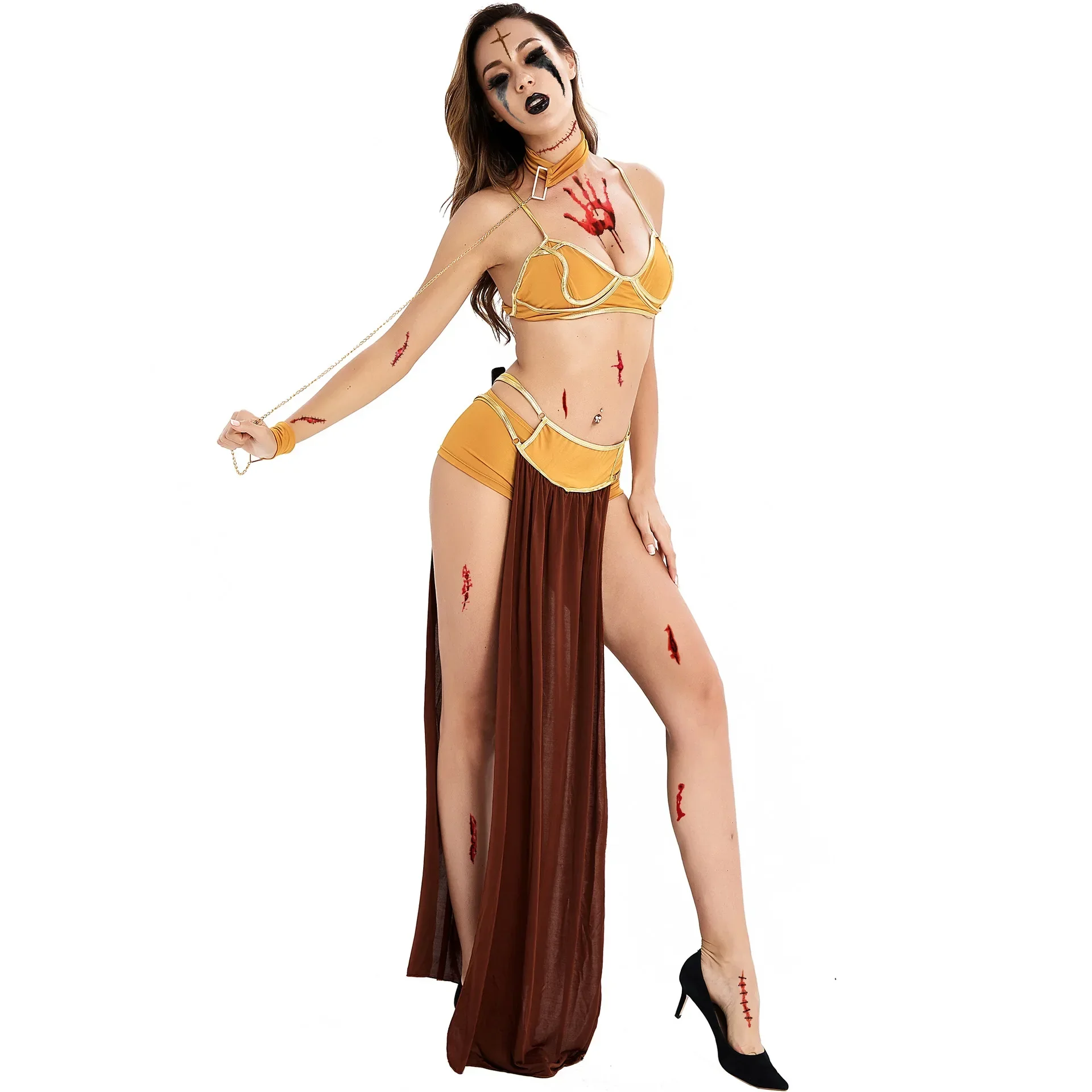 

Halloween Cosplay Princess Leia Performance Adult Clother