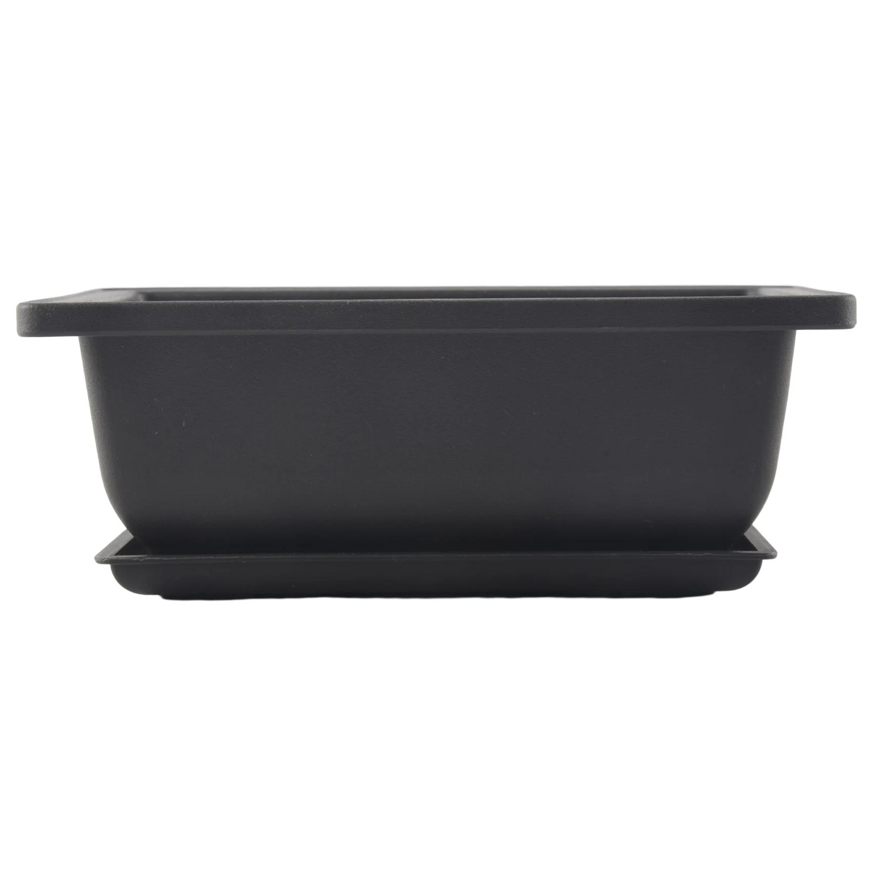 SEWS-6-Piece Bonsai Pots-Classic Deep Wet Tray With Built-In Mesh-For Plants, Flowers, Herbs, Plastic Square Pots