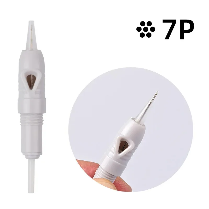 10/50/100pcs Microblading Cartridges for Charmant Liberty Permanent Makeup Eyebrow Lips Eyeliner Pen Grey Tattoo Machine Needles