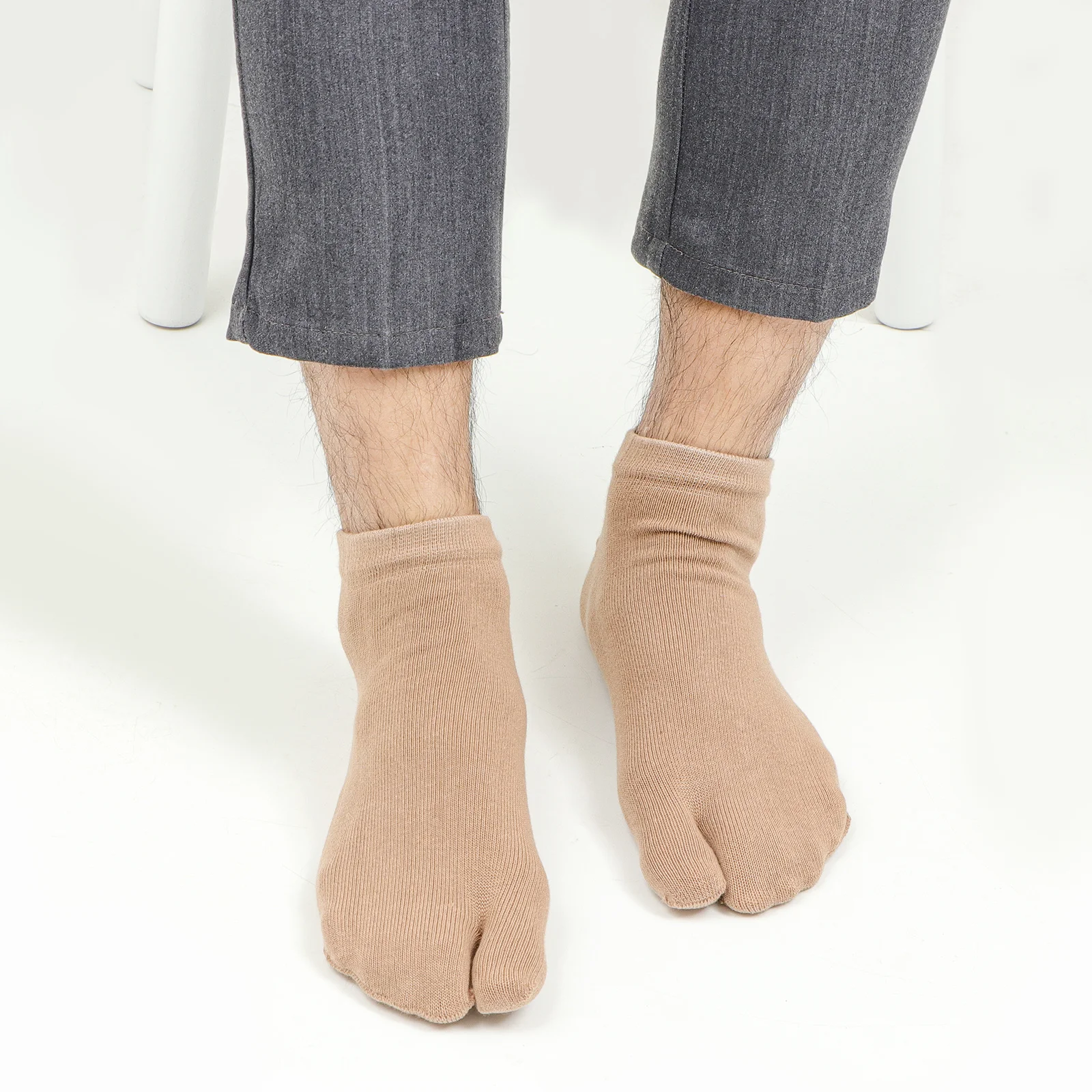 

1Pair Men Cotton Split Toe Socks Breathable Comfortable Durable Sports Short Socks Daily Wear Cotton Sock Sock