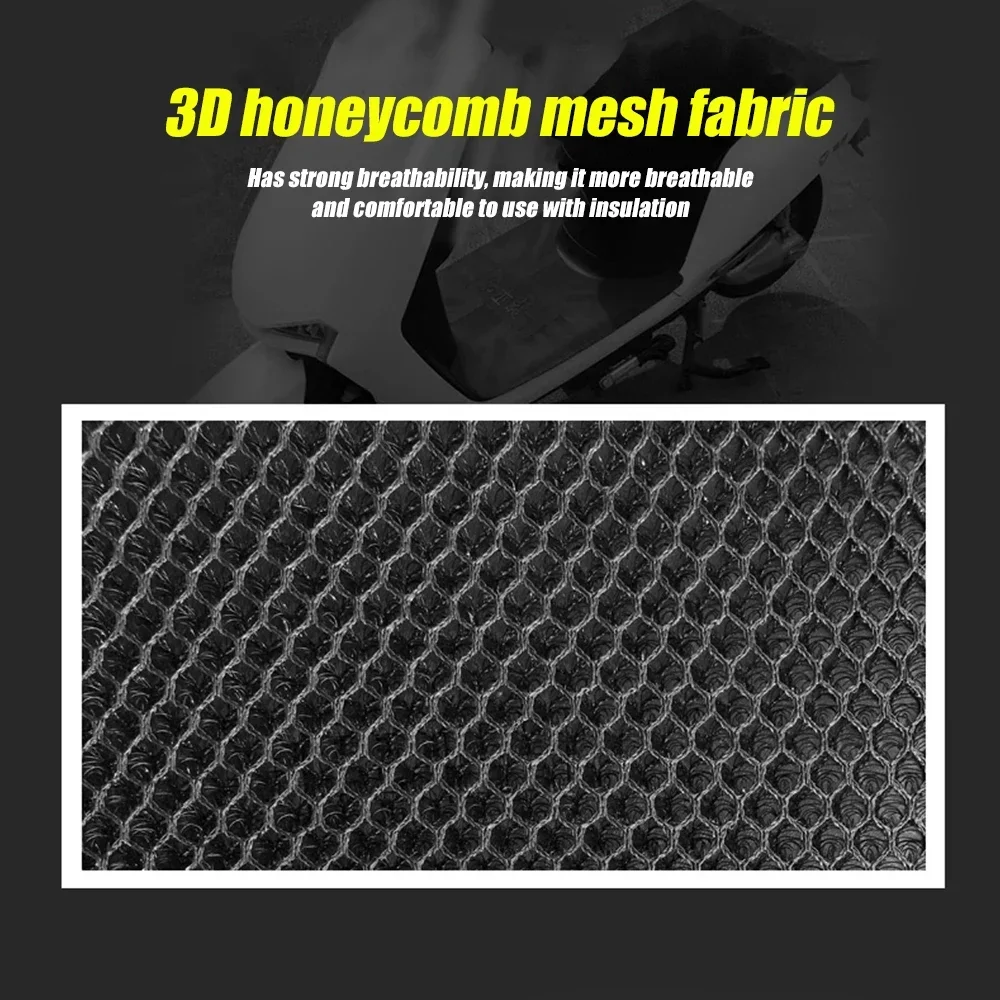 Motorcycle 3D Mesh Fabric Anti-skid Pad Scooter Seat Electric Bike Seat Cover Summer Breathable Covers Cushion Net Cover New