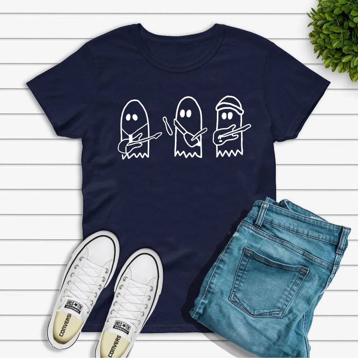 Julie and The Phantoms Ghost Band T Shirt Sunset Curve T-Shirt Unisex Tshirts Cute Music Band Tee Women Short Sleeve Casual Tops