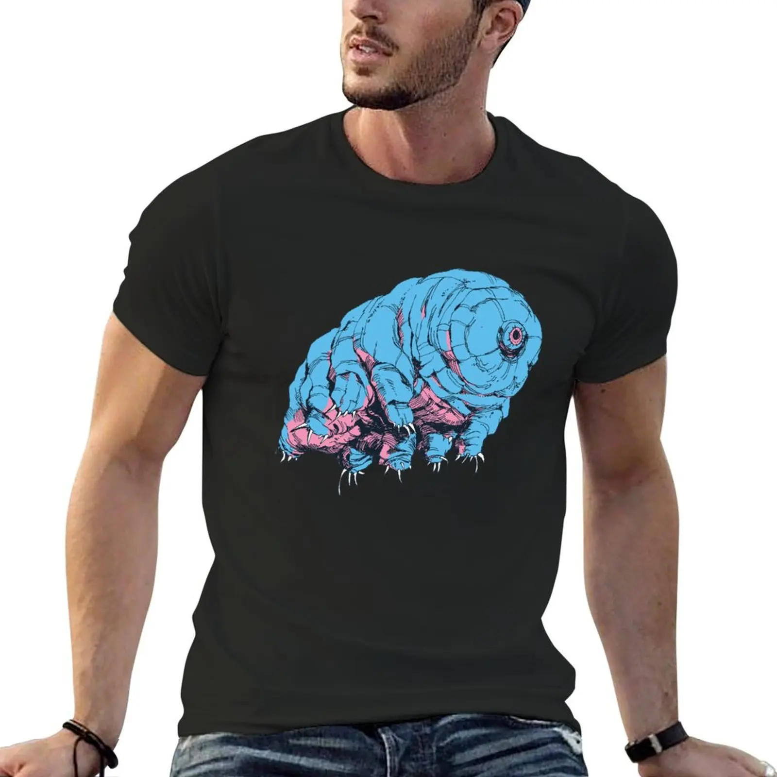 Blue Tardigrade T-Shirt cotton graphic tees blue archive sports fans mens designer t shirt