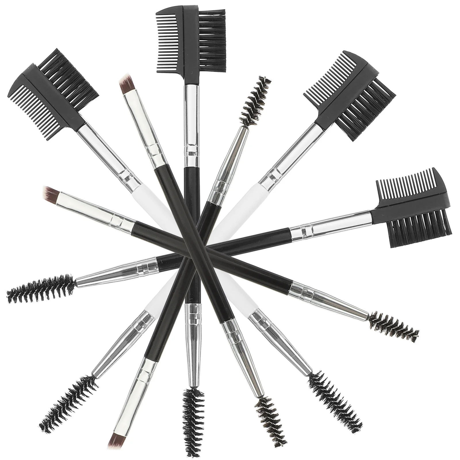

7pcs Makeup Set Double-End Tools Fine Workmanship Easy Clean No Fading No Hair Dropping Daily Use Essential For