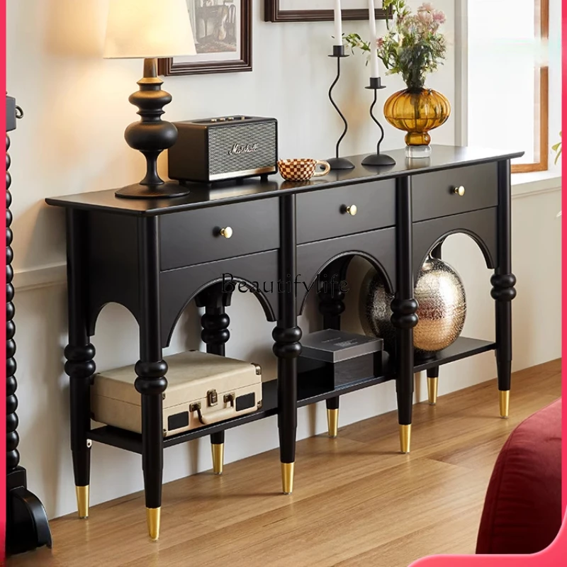 

Entrance Vintage Sideboard Cabinet French Entry Lux Console Tables Storage Rack Chest of Drawers