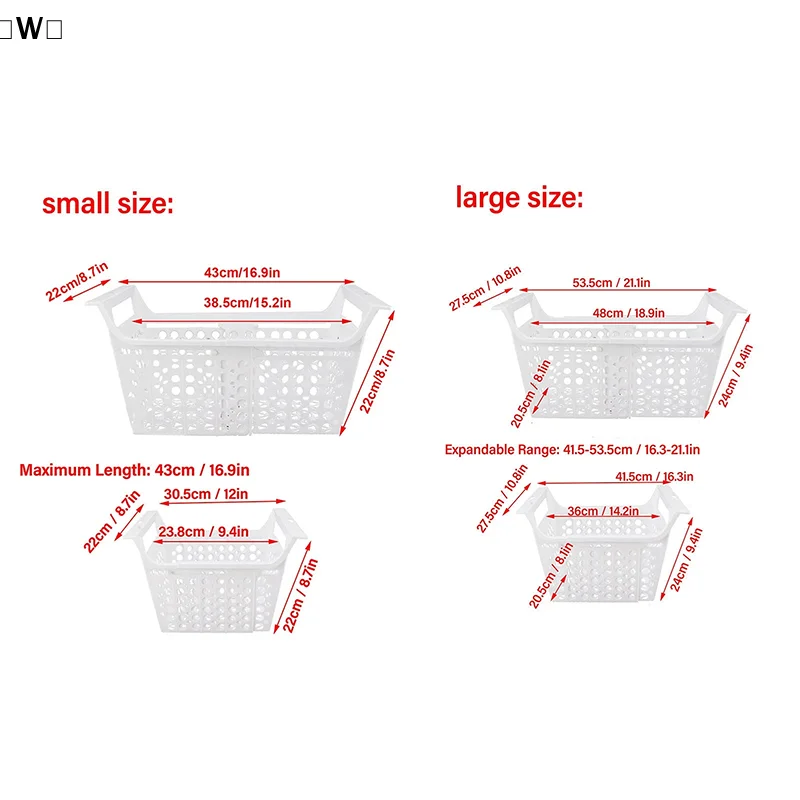 〔W〕Chest Freezer Basket Odorless Chest Freezer Storage Rack Heavy Load Refrigerator Storage Organizer Kitchen Accessories