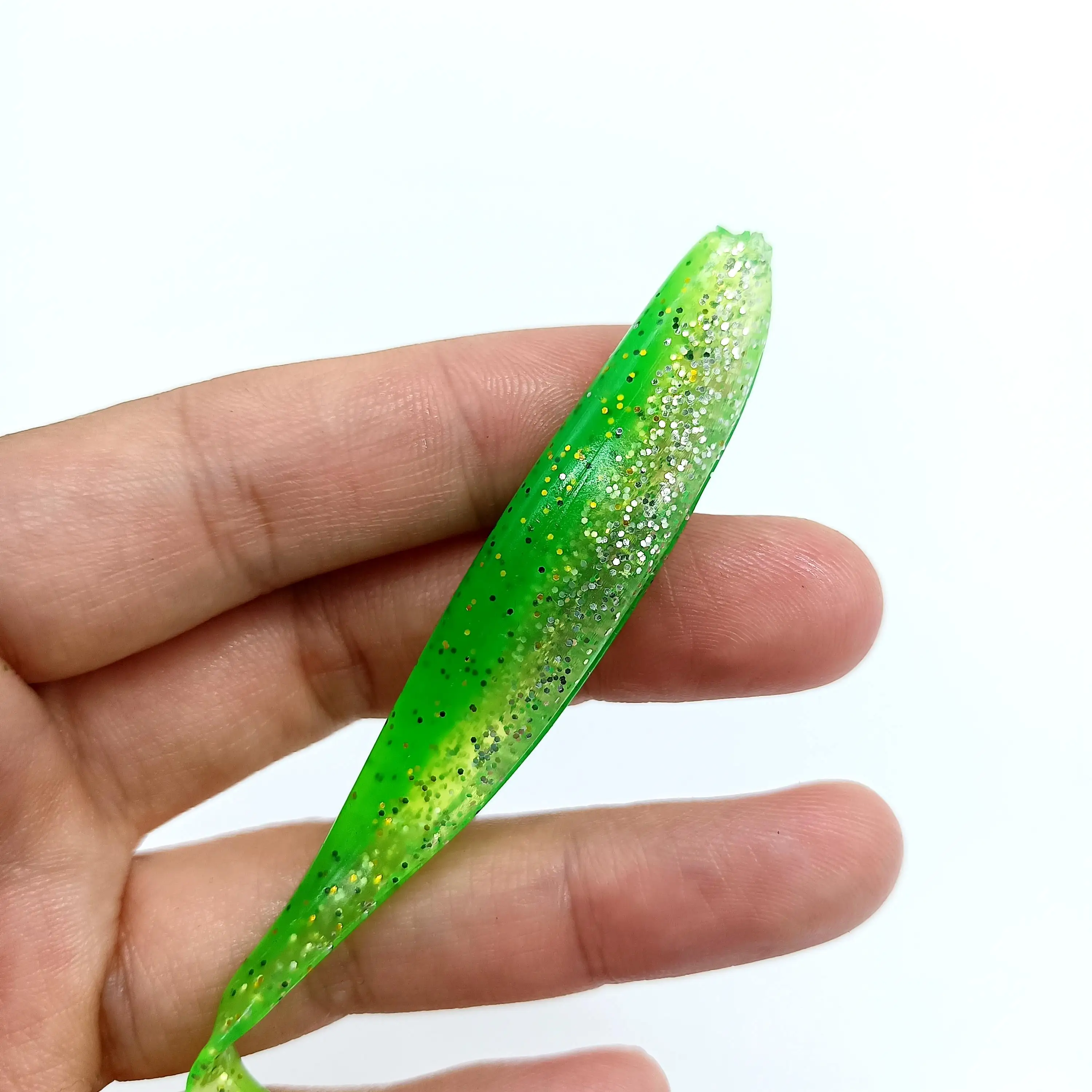 DUODUOYU 5PCS Shad Wurm Weichen Köder 4,2g/90mm T Schwanz Jigging Wobbler Künstliche Silikon Swimbait Bass hecht Angelgerät – Detail 16