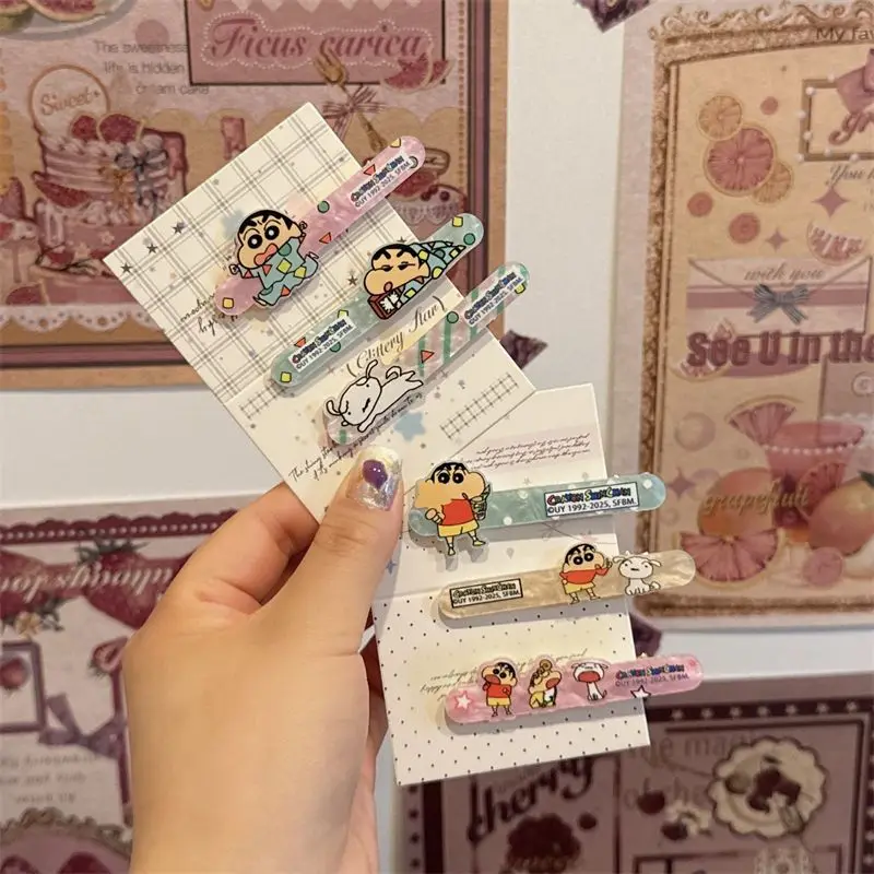 Einteiliger Clip mit bunten Mustern, niedlicher Haarspange mit dem Cartoon-Enten-Charakter "Sugoroku", lustiges und kreatives Haaraccessoire.
