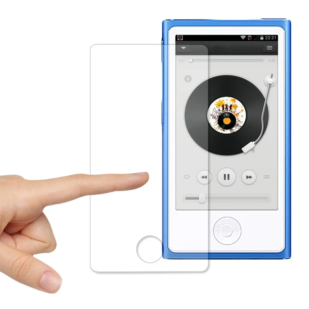 

2pcs Tempered Glass Screen Protector Glass for Apple iPod Nano 7 8 MP3 Front Screen Display Nano7 Nano8 Protective Film