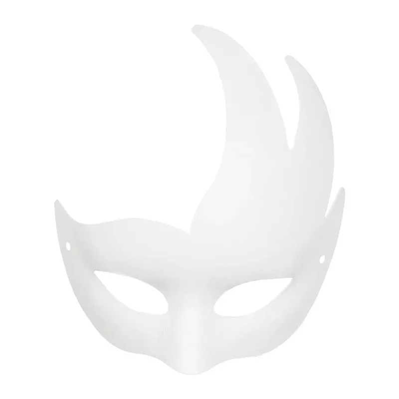 Pack De 10 Máscaras Blancas De Papel Para Pintar Y Decorar | Máscaras DIY De Pulpa Ecológica | Ideales Para Manualidades, Halloween Y Cosplay | Con Bandas Elásticas Ajustables