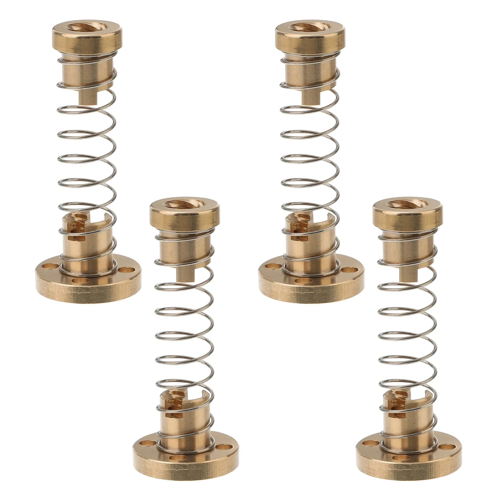 

4Pcs T8 Elimination Gaps Nut Copper Anti Backlash Spring Loaded Nuts for 3D Printer Lead Screws 8Mm Threaded Rod