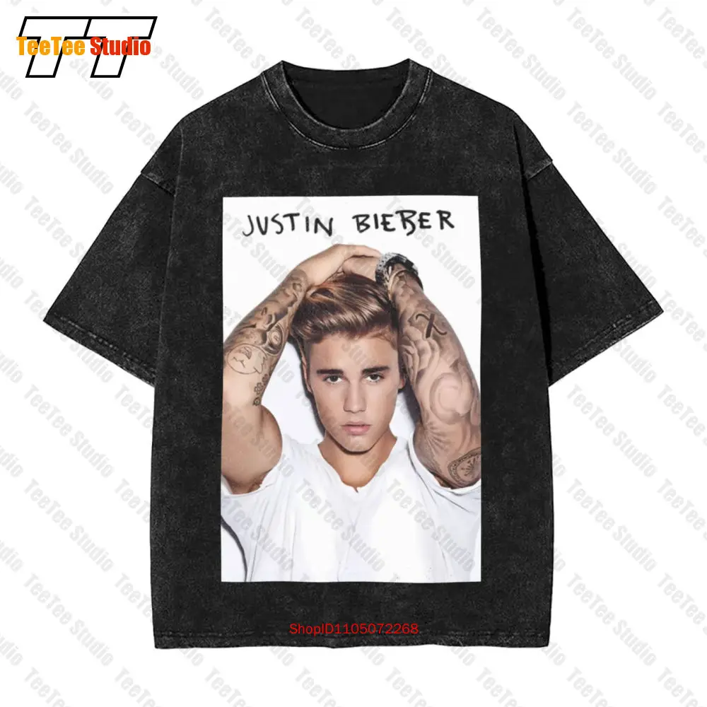 2022 Justin Bieber Justice Tour Gráfico Vintage Camiseta de gran tamaño Adulto Clásico Mit0409 JIVP