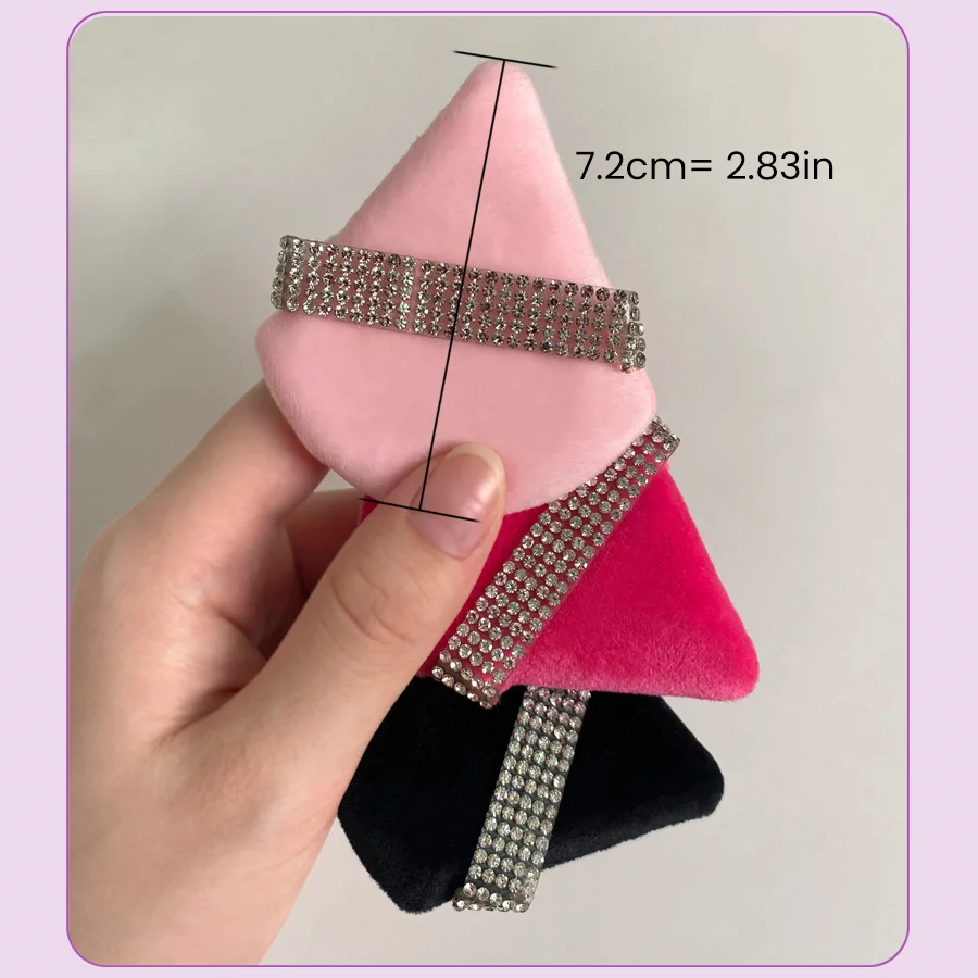 Éponges de maquillage triangulaires en velours, 10 pièces, pour le visage et les yeux, joint d'ombre, fond de teint cosmétique, outil de maquillage