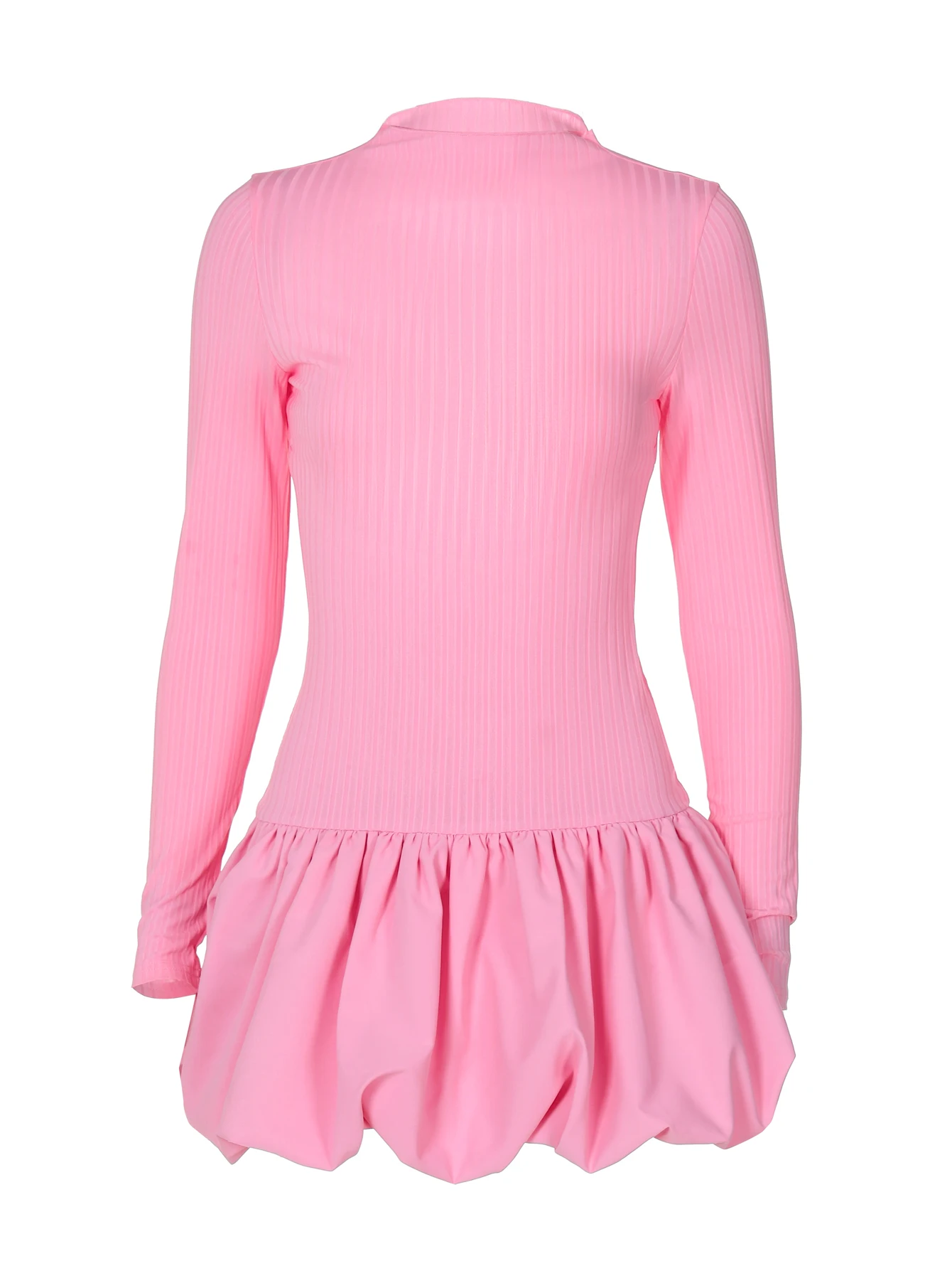 Hawthaw Vrouwen 2024 Lente Herfst Lange Mouw Party Club Bodycon Effen Kleur Zwarte Mini Jurk Basic Groothandel Artikelen Voor Business