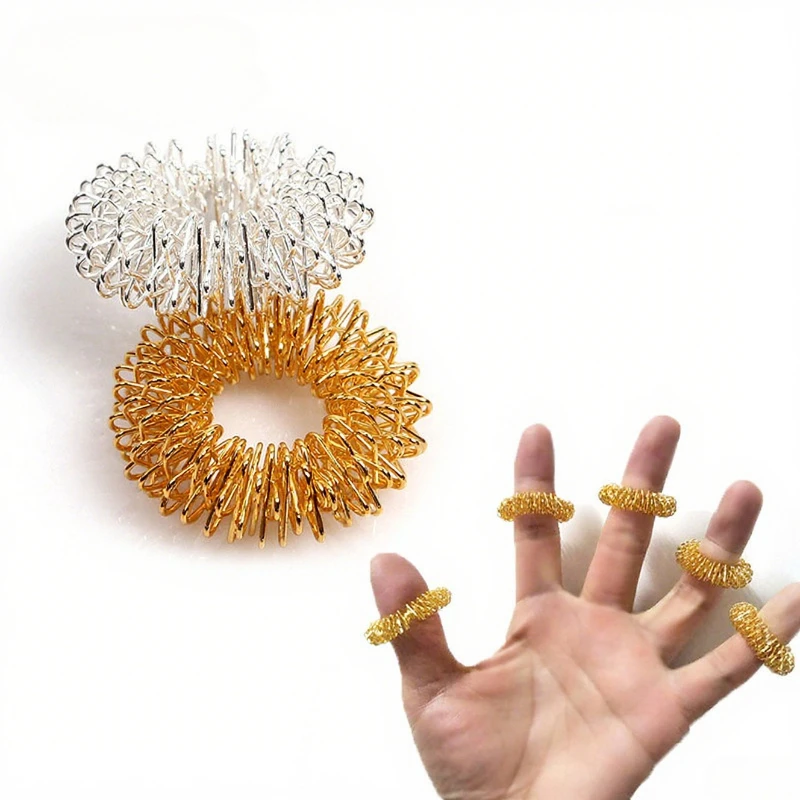 

‌20Pcs Acupressure Rings for Anxiety Relief Sensory Fidget Rings Silent Stress Reducer for Adults Teens with OCD ADHD Calming