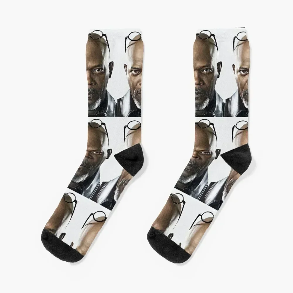

samuel l jackson Socks snow Men's bright garter christmass gift Socks Women's Men's