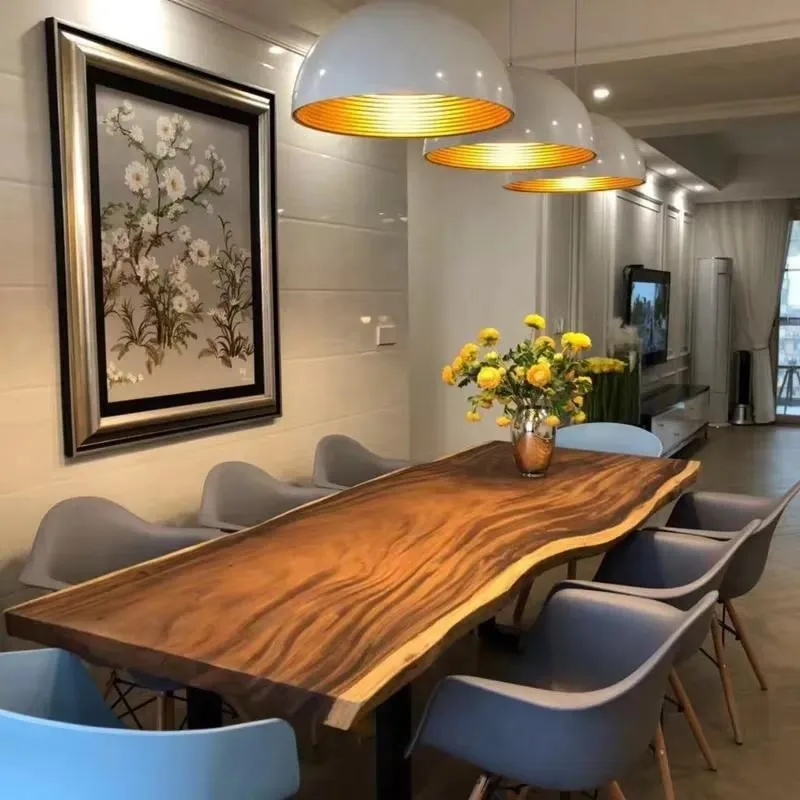Natural unique and longer suar wooden top flat coffee table