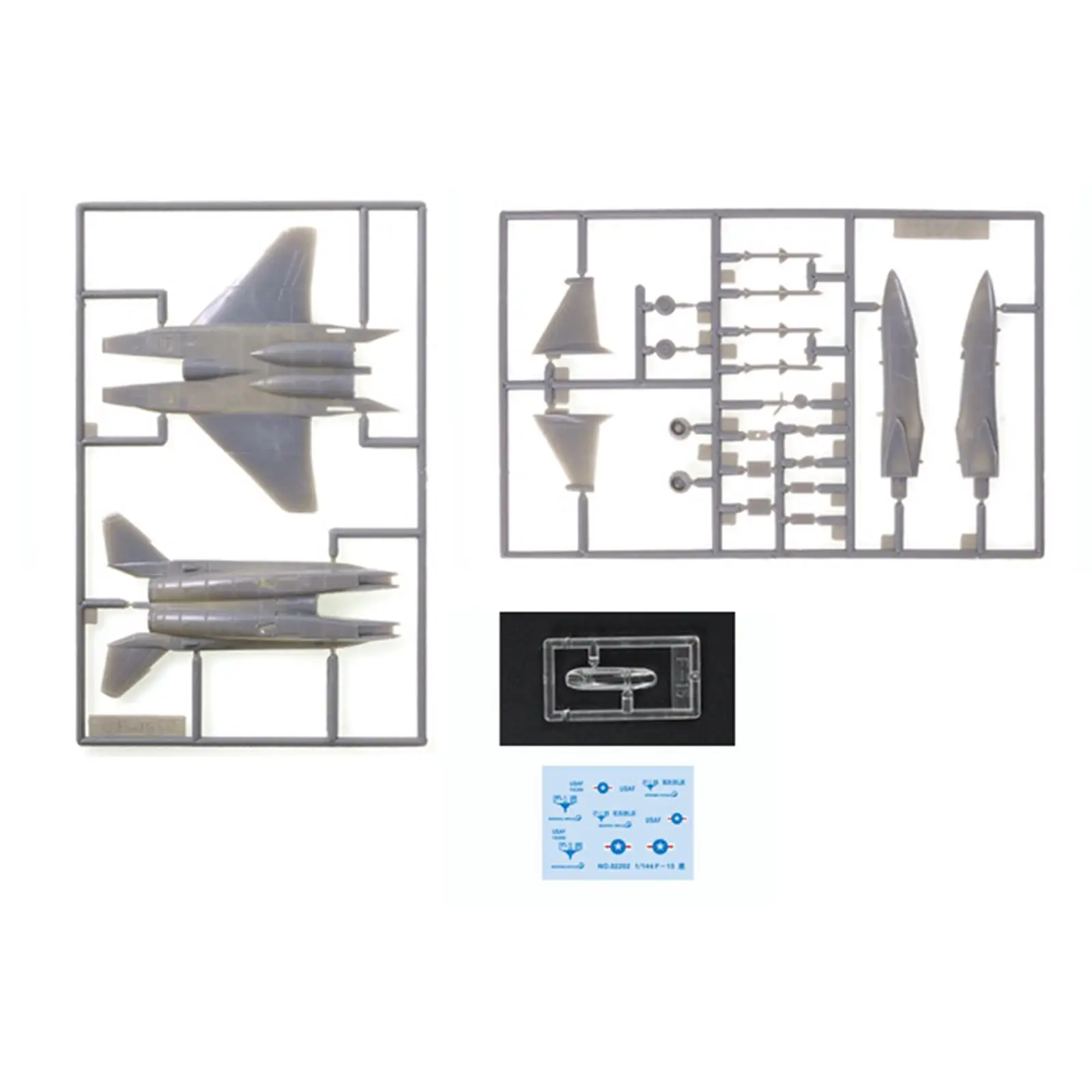 1/144 4D Assembled Fighter Plane Kits Airplane Models Simulation Model Toy for Children