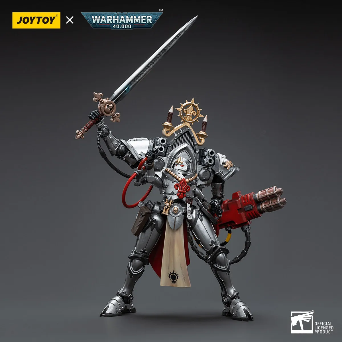 JOYTOY Warhammer 40000/40k Adepta Sororitas Order of the Argent Shroud Paragon Warsuit Sister Collaen Action Figure Doll Model view 3