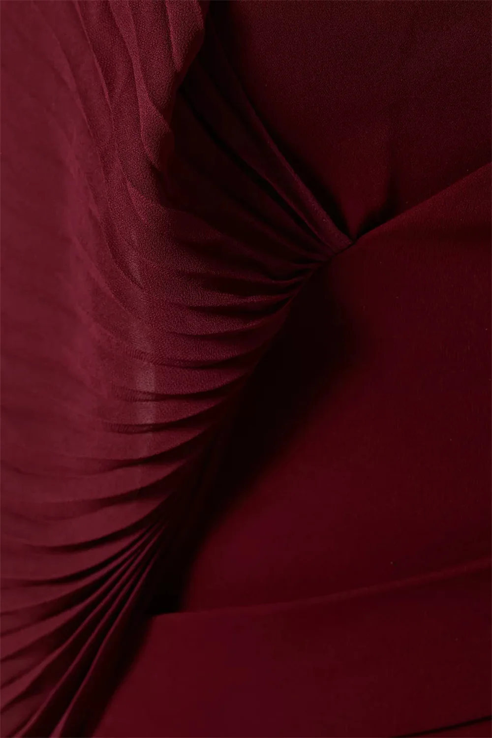 Contessa dubai personalizado claret vestido de baile sem alças com elegante chiffon plissado vestido de gala noche coluna formal vestido de noite