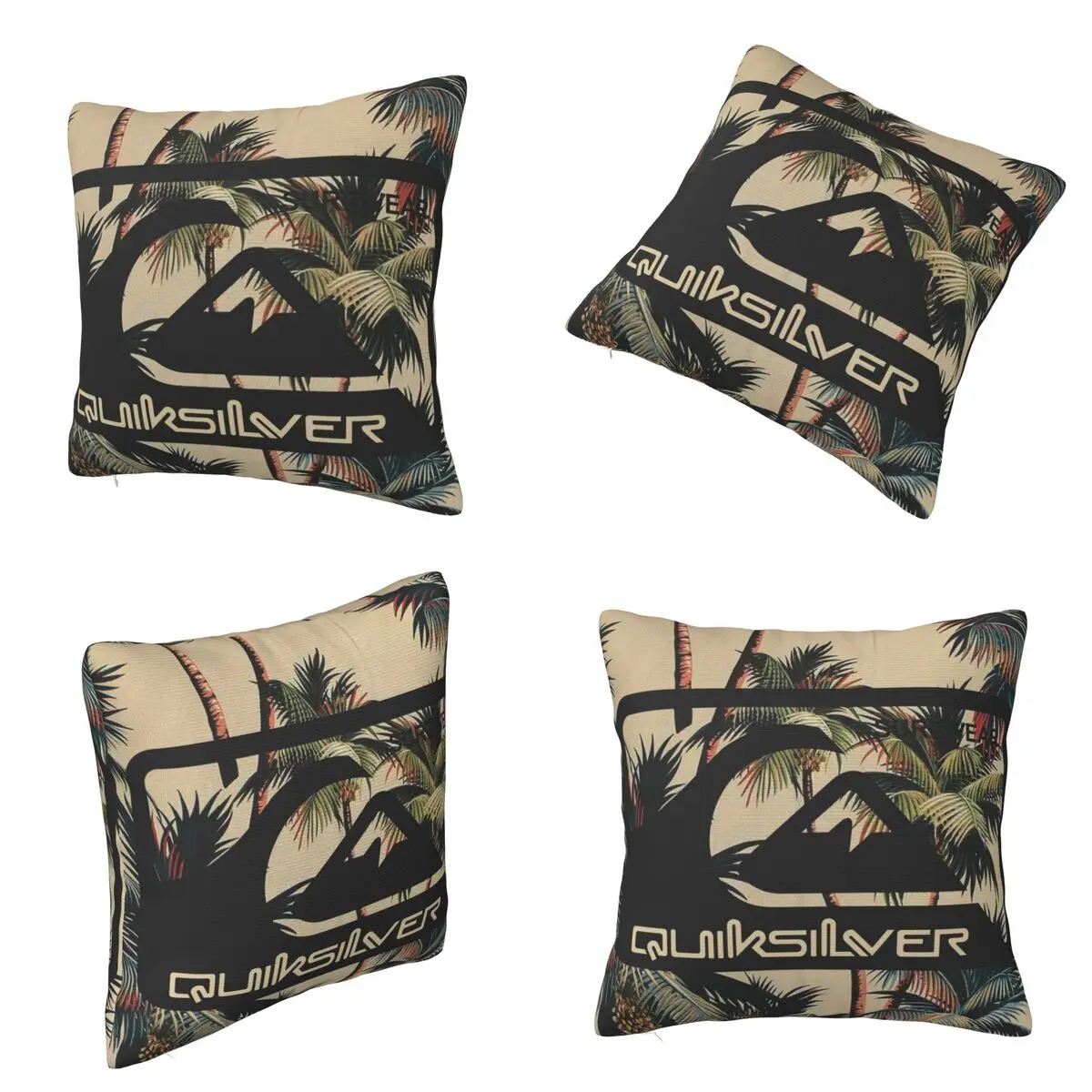 Quiksilver Surfwear - Funda de almohada cuadrada unisex Funda de cojín Funda de almohada Funda de almohada para el hogar Sofá Sala de estar