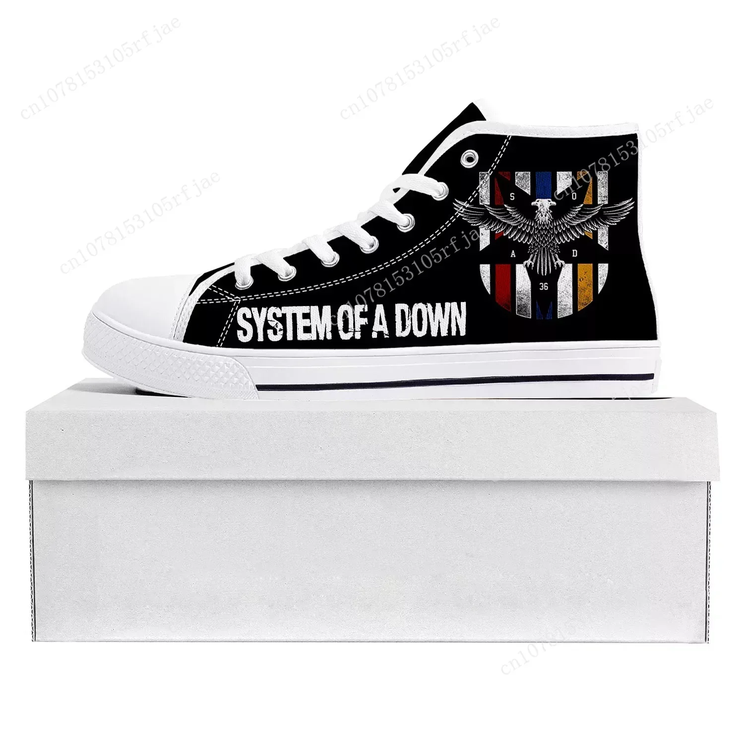 

System of a Down High Top High Quality Sneakers Mens Womens Teenager Canvas Customized Sneaker Couple Shoes Custom Made Shoe