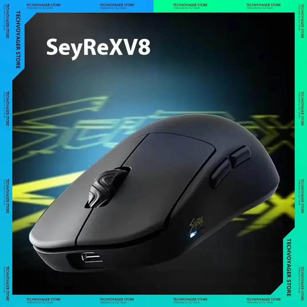 

В наличии Беспроводная игровая мышь Scyrox V8 8K Paw3950, двухрежимная мышь с низкой задержкой, сверхлегкий аксессуар для ПК Nordic 52840