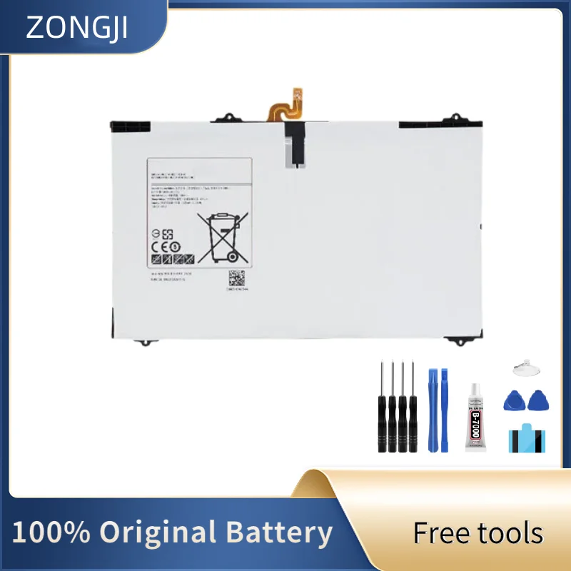 ZONGJI New Compatible Battery For GALAXY Tab S2 9.7 SM-T815C SM-T810 5870mAh EB-BT810ABE EB-BT810ABA Batteries + Free Tools