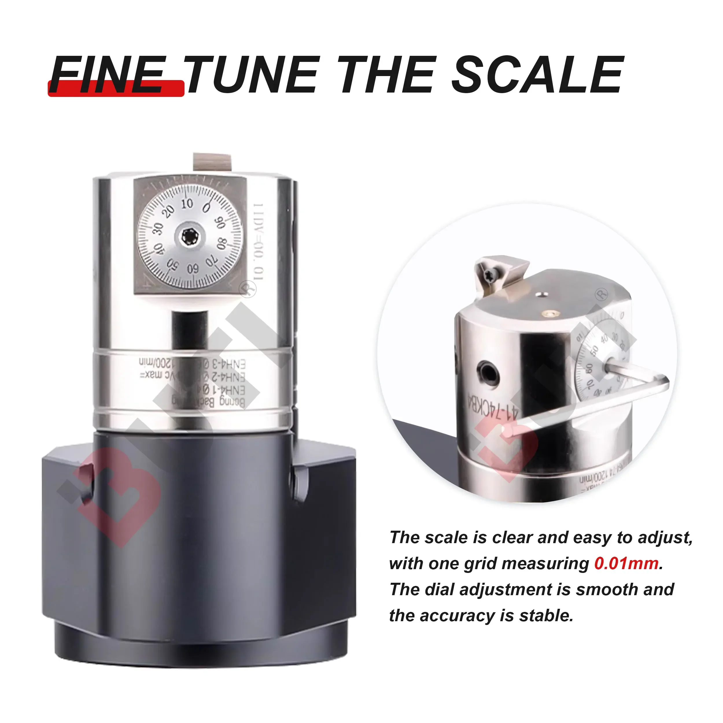 

SMS Adjustable Outer Circle CNC Precision Boring Machining Center Boring Bar EWN Boring Head outer Diameter Boring Tools Holder